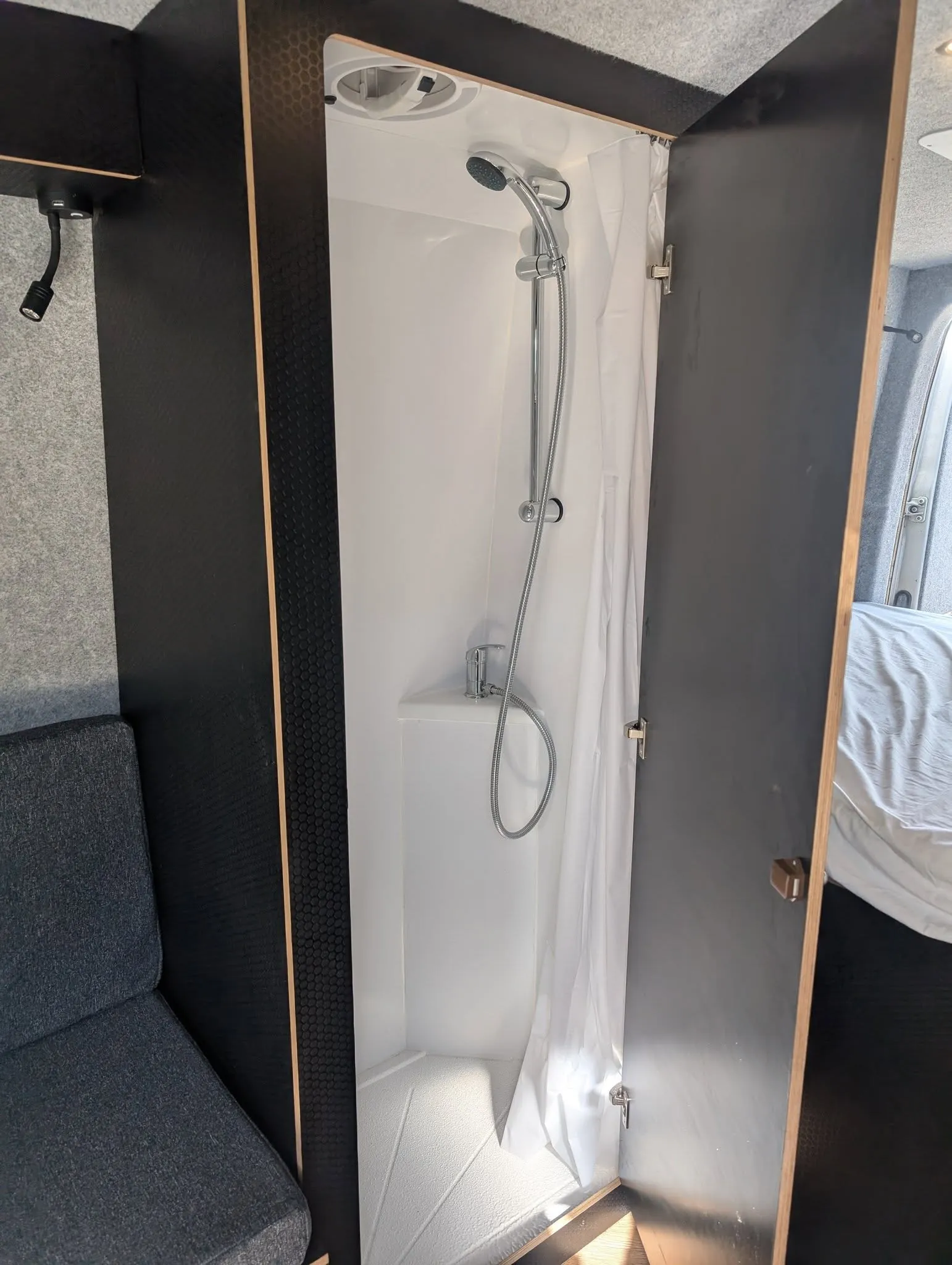 Campervan shower cubicle